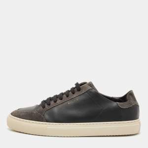 Axel Arigato Black Leather and Suede Clean 90 Low Top Sneakers Size 42