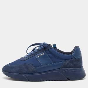 Axel Arigato Blue Fabric and Suede Genesis Vintage Runner Sneakers Size 44