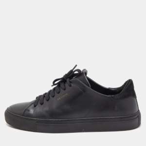 Axel Arigato Black Leather Clean Low Top Sneakers Size 41