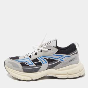 Axel Arigato Grey/Black Micro Mesh and Leather Marathon R Trail Low Top sneakers Size 43