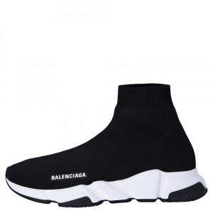 Pre Owned Balenciaga Black Speed Sneakers EU 42