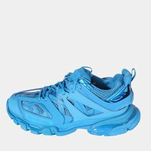 Balenciaga Blue Leather Track Sneakers Size EU 41 
