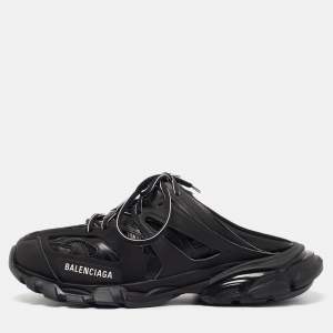 Balenciaga Black Mesh Track Mule Sneakers Size 41