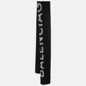 Balenciaga Black/Grey Casmere Archetype Scarf