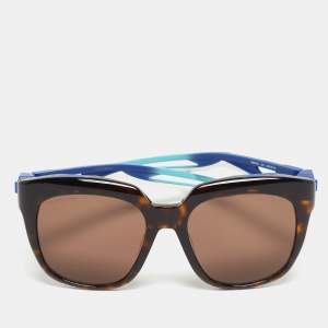 Balenciaga Brown/Blue BB0025S Aviator Sunglasses