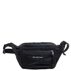 Balenciaga Black Nylon Explorer Belt Bag