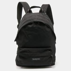 Balenciaga Black Nylon Explorer Backpack