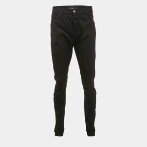 Balenciaga Black Gabardine Cotton Pants L