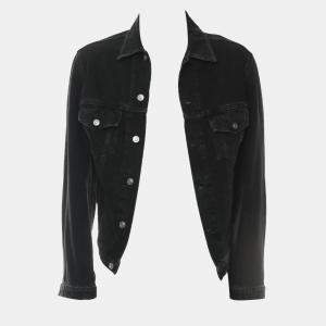 Balenciaga Black Cotton Denim Jacket IT Women 44