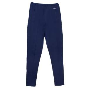 Balenciaga Navy Blue Jersey Paneled Track Pants M