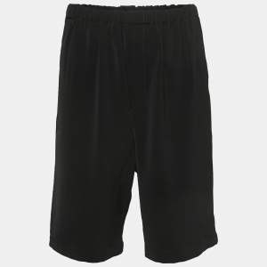 Balenciaga Black Jersey Elasticated Waist Bermuda Shorts S