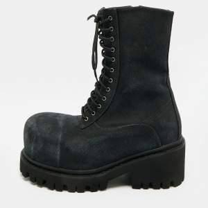 مملوكة مسبقًا بوت بالنسياغا كومبات دينيم أسود مقاس 41