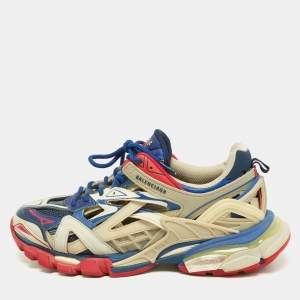 Balenciaga Tricolor Rubber and Mesh Track 2 Sneakers Size 41