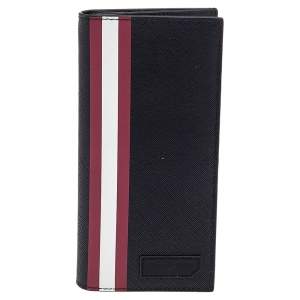 Bally Black Coated Canvas Continental Wallet