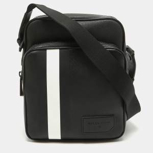 Bally Black Leather Serbet Messenger Bag 