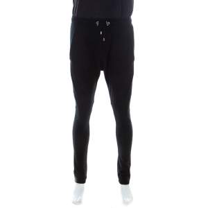 Balmain Black Cashmere Drawstring Jogger Pants L 