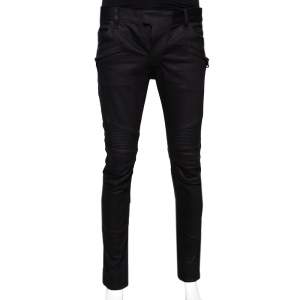 Balmain Black Denim Biker Jeans M