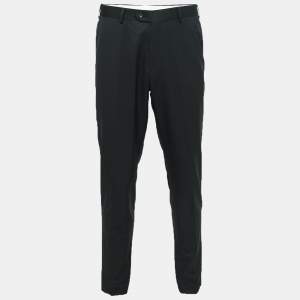 Balmain Black Wool Tailored Pants XL