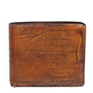 Berluti Tobacco Leather Makore Scritto Bifold Wallet