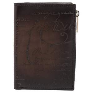 Berluti Tobacco Leather Makore Scritto Bifold Wallet