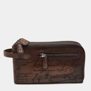 Berluti Brown Leather Tiriwa Scritto Wallet