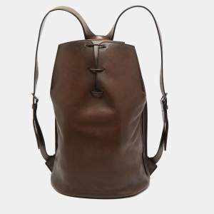 Berluti Brown Ombre Leather Alessandro Backpack