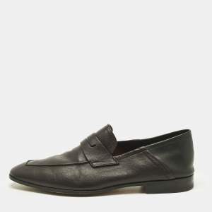 Pre Owned Berluti Burgundy/Black Leather Penny Loafers Size 42