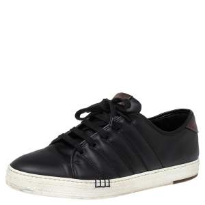Berluti Black Leather Playtime Sneakers Size 43