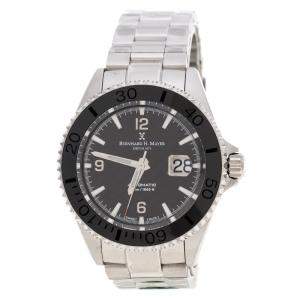 Bernhard H. Mayer Black Stainless Steel Nauticus Austro Limited Edition Men's Wristwatch 45 mm