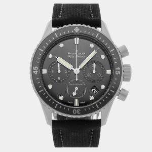 Pre Owned Blancpain Fifty Fathoms Bathyscaphe Flyback Chronograph 5200-1110-B52A Automatic Black Stainless Steel Men’s Wristwatch 43mm