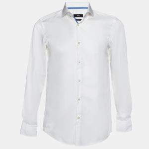 Boss By Hugo Boss White Cotton Buttoned Up Shirt S