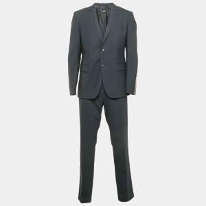 Boss By Hugo Boss Navy Blue Wool Tailored Suit XL