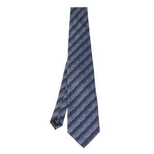 Boss By Hugo Boss Blue Patterned Silk Tie