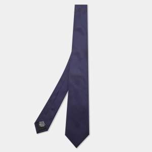 Boss By Hugo Boss Dark Blue Silk Slim Tie