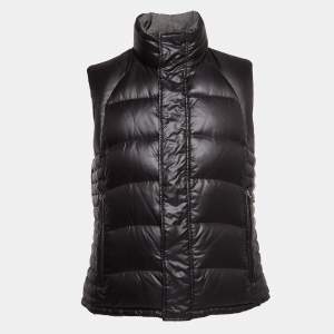 Boss by Hugo Boss Grey Wool and Nylon Reversible Down Vest M