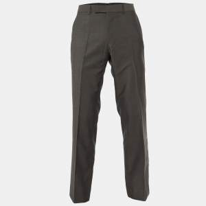 Boss By Hugo Boss Brown Wool Movie2 Trousers L
