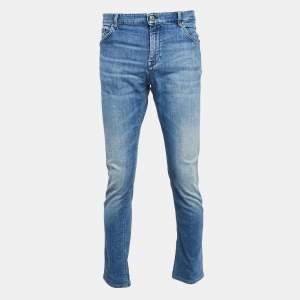 Boss By Hugo Boss Blue Faded Denim Candiani Jeans XXL Waist 40"
