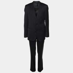 Boss By Hugo Boss Navy Blue Virgin Wool Suit L