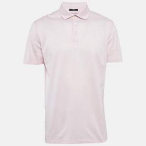 مملوكة مسبقًا Boss By Hugo Boss Pink Pique Cotton Pryde Polo T-Shirt XL