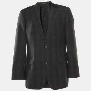Boss By Hugo Boss Black Wool Paolini Tailored Blazer L