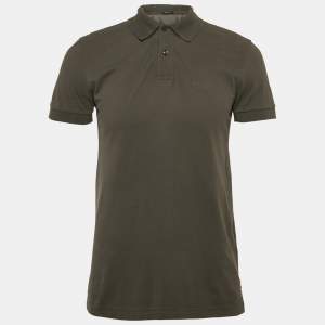 Boss By Hugo Boss Grey Pique Cotton Polo T-Shirt M