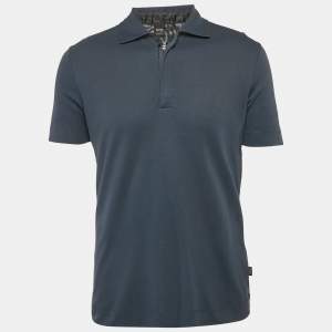 Boss By Hugo Boss Navy Blue Regular Fit Verona Polo T-Shirt M