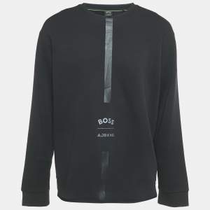 Boss By Hugo Boss Black Printed Cotton Long Sleeve Salboa AJ T-Shirt XL