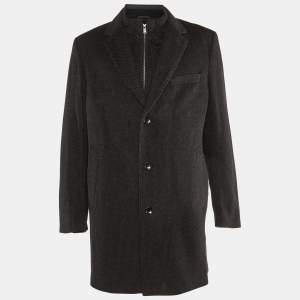 Boss By Hugo Boss Black Wool & Cashmere T-Lennard4 Jacket & Coat Set XXL