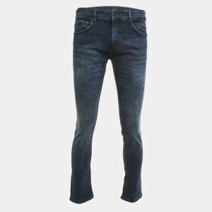 Boss By Hugo Boss Dark Blue Washed Denim Jeans L Waist 36"