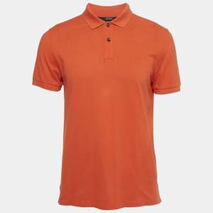 Boss by Hugo Boss Orange Pima Cotton Polo T-Shirt M