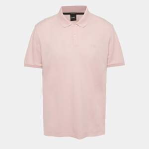 مملوكة مسبقًا Boss by Hugo Boss Pink Logo Embroidered Pique Pallas Polo T-Shirt XXL