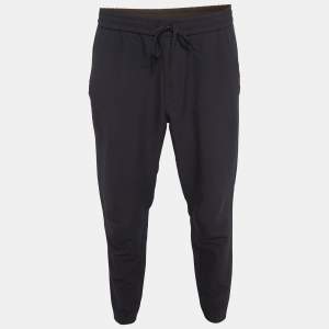 Pre Owned Boss By Hugo Boss Blue Synthetic T-Flex Pants L