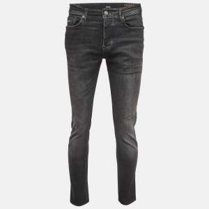 Pre Owned Boss By Hugo Boss Black Denim Taber Tapered Fit Jeans M Waist 34" 