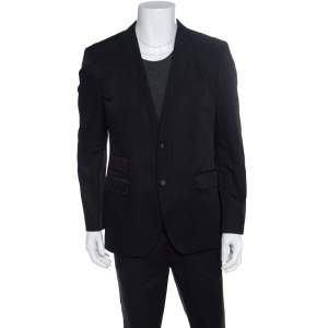 Pre Owned Boss by Hugo Boss Charcoal Grey Two Button The Sweet93 Blazer L